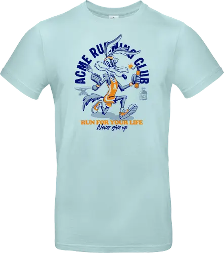 Run for Your Life - retro, cartoon, humor, funny, vintage, running, runner, speed, adventure, action, sport, racing, classic, nostalgia, popculture, animation, comic, character, energetic, fast, escape, chase, vintageart, streetwear, colorful, illustration, athletics, motivation, nevergiveup, fun - Standard T-Shirt