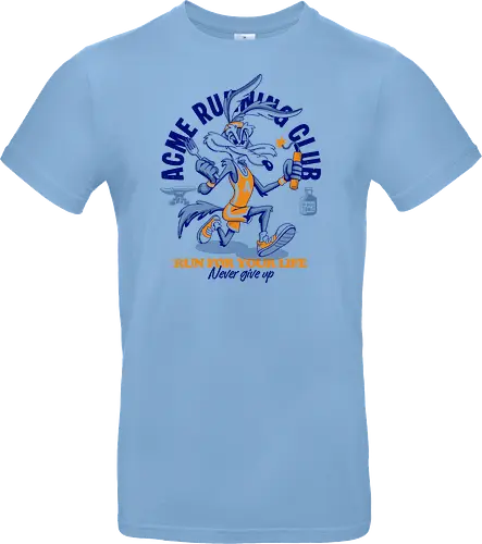 Run for Your Life - retro, cartoon, humor, funny, vintage, running, runner, speed, adventure, action, sport, racing, classic, nostalgia, popculture, animation, comic, character, energetic, fast, escape, chase, vintageart, streetwear, colorful, illustration, athletics, motivation, nevergiveup, fun - Standard T-Shirt