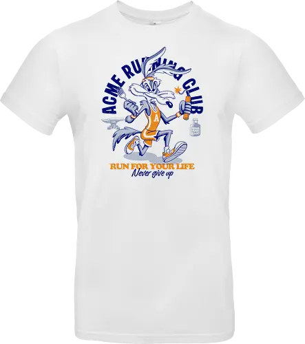 Run for Your Life - retro, cartoon, humor, funny, vintage, running, runner, speed, adventure, action, sport, racing, classic, nostalgia, popculture, animation, comic, character, energetic, fast, escape, chase, vintageart, streetwear, colorful, illustration, athletics, motivation, nevergiveup, fun - Standard T-Shirt