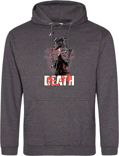 Death Rider Anime - Bible, Skull, Skeleton, Post-apocalyptic, Apocalypse, Armageddon, Grim Reaper, Horse, Death God, Death, Angel Of Death, Rider, Anime, Poster, Manga, Japanese Art, Japanese, Mashup - Standard Hoodie
