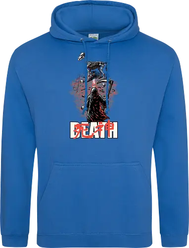 Death Rider Anime - Bible, Skull, Skeleton, Post-apocalyptic, Apocalypse, Armageddon, Grim Reaper, Horse, Death God, Death, Angel Of Death, Rider, Anime, Poster, Manga, Japanese Art, Japanese, Mashup - Standard Hoodie