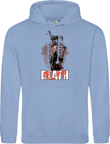 Death Rider Anime - Bible, Skull, Skeleton, Post-apocalyptic, Apocalypse, Armageddon, Grim Reaper, Horse, Death God, Death, Angel Of Death, Rider, Anime, Poster, Manga, Japanese Art, Japanese, Mashup - Standard Hoodie