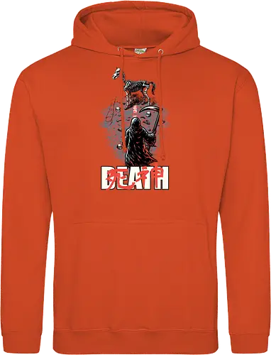 Death Rider Anime - Bible, Skull, Skeleton, Post-apocalyptic, Apocalypse, Armageddon, Grim Reaper, Horse, Death God, Death, Angel Of Death, Rider, Anime, Poster, Manga, Japanese Art, Japanese, Mashup - Standard Hoodie