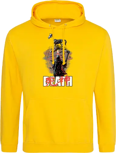Death Rider Anime - Bible, Skull, Skeleton, Post-apocalyptic, Apocalypse, Armageddon, Grim Reaper, Horse, Death God, Death, Angel Of Death, Rider, Anime, Poster, Manga, Japanese Art, Japanese, Mashup - Standard Hoodie