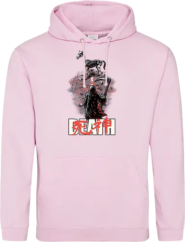 Death Rider Anime - Bible, Skull, Skeleton, Post-apocalyptic, Apocalypse, Armageddon, Grim Reaper, Horse, Death God, Death, Angel Of Death, Rider, Anime, Poster, Manga, Japanese Art, Japanese, Mashup - Standard Hoodie