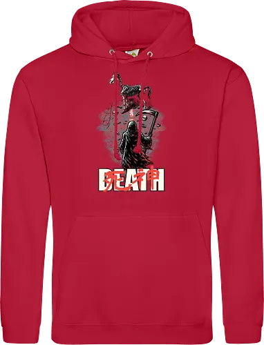 Death Rider Anime - Bible, Skull, Skeleton, Post-apocalyptic, Apocalypse, Armageddon, Grim Reaper, Horse, Death God, Death, Angel Of Death, Rider, Anime, Poster, Manga, Japanese Art, Japanese, Mashup - Standard Hoodie