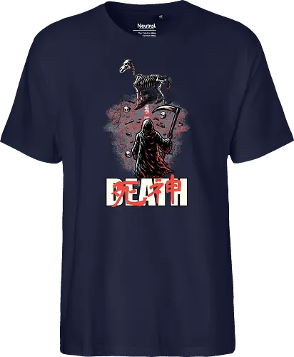 Death Rider Anime - Bible, Skull, Skeleton, Post-apocalyptic, Apocalypse, Armageddon, Grim Reaper, Horse, Death God, Death, Angel Of Death, Rider, Anime, Poster, Manga, Japanese Art, Japanese, Mashup - Fairtrade T-Shirt