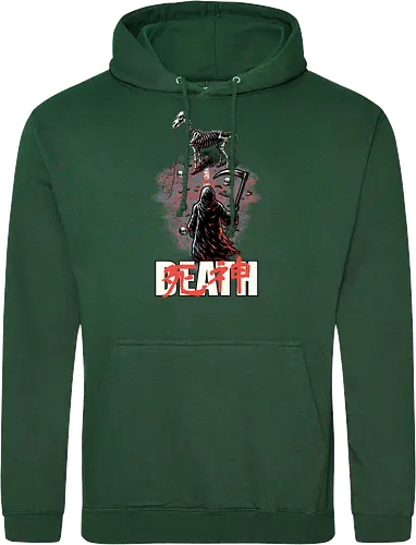 Death Rider Anime - Bible, Skull, Skeleton, Post-apocalyptic, Apocalypse, Armageddon, Grim Reaper, Horse, Death God, Death, Angel Of Death, Rider, Anime, Poster, Manga, Japanese Art, Japanese, Mashup - Standard Hoodie