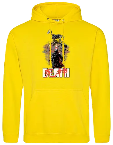 Death Rider Anime - Bible, Skull, Skeleton, Post-apocalyptic, Apocalypse, Armageddon, Grim Reaper, Horse, Death God, Death, Angel Of Death, Rider, Anime, Poster, Manga, Japanese Art, Japanese, Mashup - Standard Hoodie
