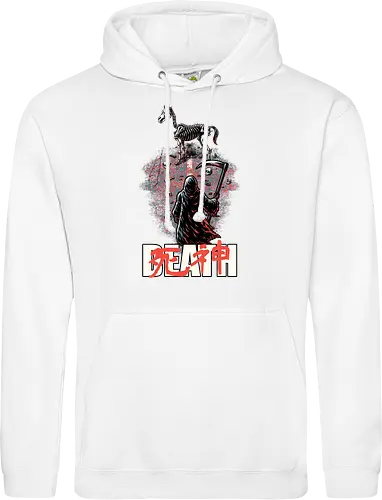 Death Rider Anime - Bible, Skull, Skeleton, Post-apocalyptic, Apocalypse, Armageddon, Grim Reaper, Horse, Death God, Death, Angel Of Death, Rider, Anime, Poster, Manga, Japanese Art, Japanese, Mashup - Standard Hoodie