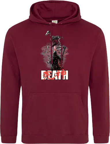 Death Rider Anime - Bible, Skull, Skeleton, Post-apocalyptic, Apocalypse, Armageddon, Grim Reaper, Horse, Death God, Death, Angel Of Death, Rider, Anime, Poster, Manga, Japanese Art, Japanese, Mashup - Standard Hoodie