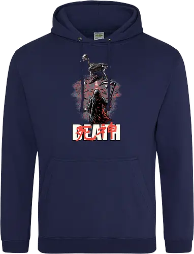 Death Rider Anime - Bible, Skull, Skeleton, Post-apocalyptic, Apocalypse, Armageddon, Grim Reaper, Horse, Death God, Death, Angel Of Death, Rider, Anime, Poster, Manga, Japanese Art, Japanese, Mashup - Standard Hoodie