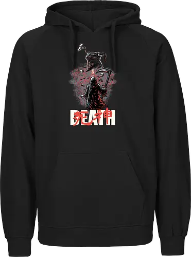 Death Rider Anime - Bible, Skull, Skeleton, Post-apocalyptic, Apocalypse, Armageddon, Grim Reaper, Horse, Death God, Death, Angel Of Death, Rider, Anime, Poster, Manga, Japanese Art, Japanese, Mashup - Fairtrade Hoodie
