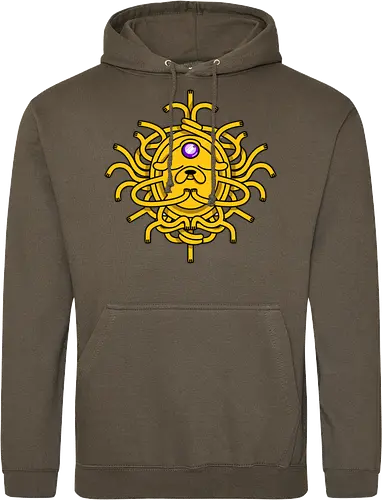 Third Eye Jake Cartoon - Hund, Gelb, Cartoon, Zeichentrickfilm, Drittes Auge, Jake, Fanart - Standard Hoodie