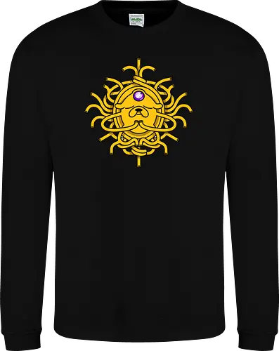 Third Eye Jake Cartoon - Hund, Gelb, Cartoon, Zeichentrickfilm, Drittes Auge, Jake, Fanart - Sweatshirt