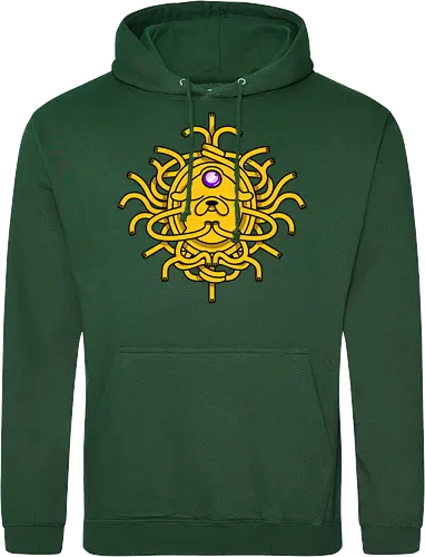 Third Eye Jake Cartoon - Hund, Gelb, Cartoon, Zeichentrickfilm, Drittes Auge, Jake, Fanart - Standard Hoodie