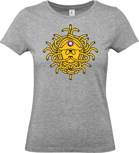 Third Eye Jake Cartoon - Hund, Gelb, Cartoon, Zeichentrickfilm, Drittes Auge, Jake, Fanart - Standard T-Shirt (Frauen)
