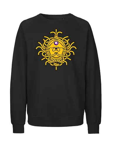 Third Eye Jake Cartoon - Hund, Gelb, Cartoon, Zeichentrickfilm, Drittes Auge, Jake, Fanart - Fairtrade Sweatshirt