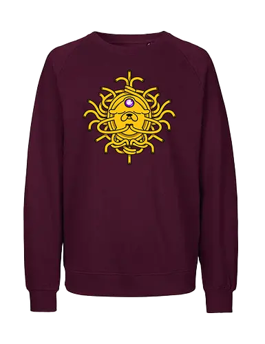 Third Eye Jake Cartoon - Hund, Gelb, Cartoon, Zeichentrickfilm, Drittes Auge, Jake, Fanart - Fairtrade Sweatshirt