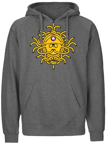 Third Eye Jake Cartoon - Hund, Gelb, Cartoon, Zeichentrickfilm, Drittes Auge, Jake, Fanart - Fairtrade Hoodie