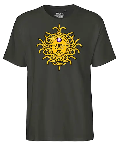 Third Eye Jake Cartoon - Hund, Gelb, Cartoon, Zeichentrickfilm, Drittes Auge, Jake, Fanart - Fairtrade T-Shirt