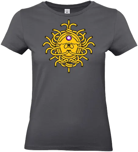 Third Eye Jake Cartoon - Hund, Gelb, Cartoon, Zeichentrickfilm, Drittes Auge, Jake, Fanart - Standard T-Shirt (Frauen)