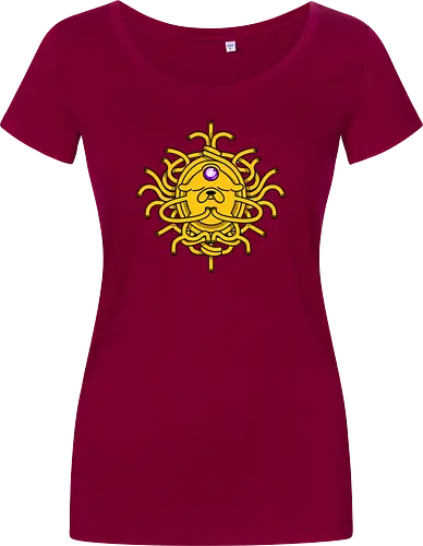 Third Eye Jake Cartoon - Hund, Gelb, Cartoon, Zeichentrickfilm, Drittes Auge, Jake, Fanart - Damen T-Shirt