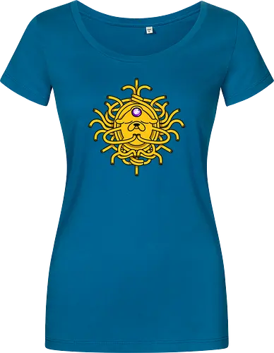 Third Eye Jake Cartoon - Hund, Gelb, Cartoon, Zeichentrickfilm, Drittes Auge, Jake, Fanart - Damen T-Shirt
