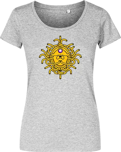 Third Eye Jake Cartoon - Hund, Gelb, Cartoon, Zeichentrickfilm, Drittes Auge, Jake, Fanart - Damen T-Shirt