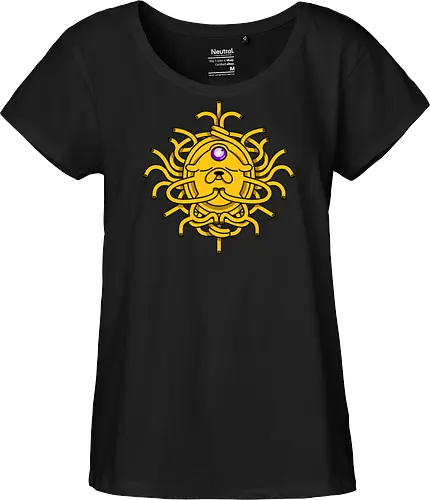Third Eye Jake Cartoon - Hund, Gelb, Cartoon, Zeichentrickfilm, Drittes Auge, Jake, Fanart - Fairtrade Girl Shirt