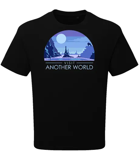 Visit Another World - Retro Video Game - gamerlife, video games lover, videogames, video game, 8 bit, 8bit, 90s, another world, gamer, gaming, gaming addict, nostalgia, pixelart, retro, 1990s - Oversize T-Shirt