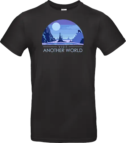 Visit Another World - Retro Video Game - gamerlife, video games lover, videogames, video game, 8 bit, 8bit, 90s, another world, gamer, gaming, gaming addict, nostalgia, pixelart, retro, 1990s - Standard T-Shirt