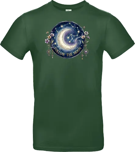 Magic Moon and Stars Night Sky Graphic design - CelestialDesign, MoonAndStars, NightSkyArt, StarryNight, CosmicVibes, MagicMoon, AstronomyLover, DreamyAesthetic, NightSkyDesign - Standard T-Shirt