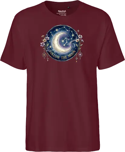 Magic Moon and Stars Night Sky Graphic design - CelestialDesign, MoonAndStars, NightSkyArt, StarryNight, CosmicVibes, MagicMoon, AstronomyLover, DreamyAesthetic, NightSkyDesign - Fairtrade T-Shirt