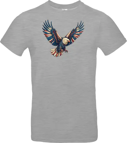 Majestätischer Adler - > EagleDesign, MajesticEagle, FreedomVibes, BirdOfPrey, WildlifeArt, PowerfulEagle, AmericanSymbol, AnimalGraphic, NatureLovers - Standard T-Shirt