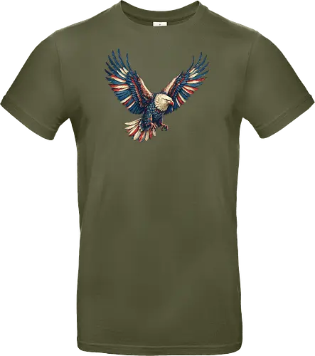 Majestätischer Adler - > EagleDesign, MajesticEagle, FreedomVibes, BirdOfPrey, WildlifeArt, PowerfulEagle, AmericanSymbol, AnimalGraphic, NatureLovers - Standard T-Shirt