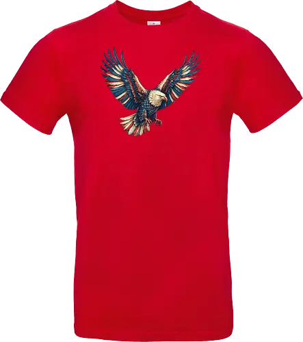 Majestätischer Adler - > EagleDesign, MajesticEagle, FreedomVibes, BirdOfPrey, WildlifeArt, PowerfulEagle, AmericanSymbol, AnimalGraphic, NatureLovers - Standard T-Shirt