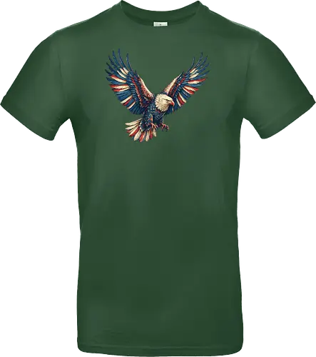 Majestätischer Adler - > EagleDesign, MajesticEagle, FreedomVibes, BirdOfPrey, WildlifeArt, PowerfulEagle, AmericanSymbol, AnimalGraphic, NatureLovers - Standard T-Shirt