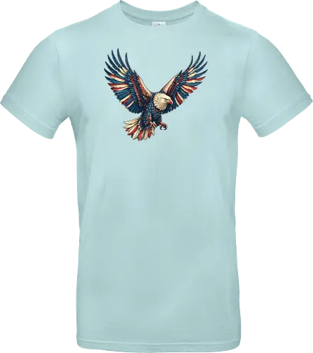 Majestätischer Adler - > EagleDesign, MajesticEagle, FreedomVibes, BirdOfPrey, WildlifeArt, PowerfulEagle, AmericanSymbol, AnimalGraphic, NatureLovers - Standard T-Shirt