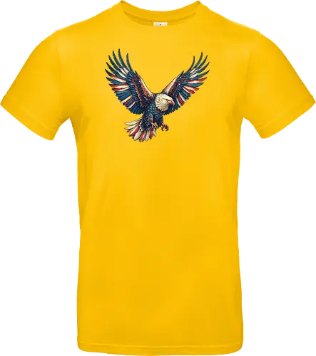 Majestätischer Adler - > EagleDesign, MajesticEagle, FreedomVibes, BirdOfPrey, WildlifeArt, PowerfulEagle, AmericanSymbol, AnimalGraphic, NatureLovers - Standard T-Shirt