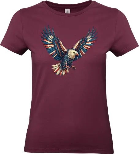 Majestätischer Adler - > EagleDesign, MajesticEagle, FreedomVibes, BirdOfPrey, WildlifeArt, PowerfulEagle, AmericanSymbol, AnimalGraphic, NatureLovers - Standard T-Shirt (Frauen)