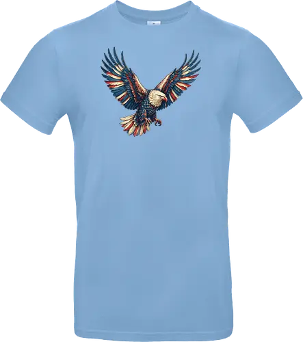 Majestätischer Adler - > EagleDesign, MajesticEagle, FreedomVibes, BirdOfPrey, WildlifeArt, PowerfulEagle, AmericanSymbol, AnimalGraphic, NatureLovers - Standard T-Shirt