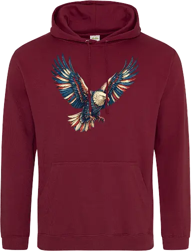 Majestätischer Adler - > EagleDesign, MajesticEagle, FreedomVibes, BirdOfPrey, WildlifeArt, PowerfulEagle, AmericanSymbol, AnimalGraphic, NatureLovers - Standard Hoodie