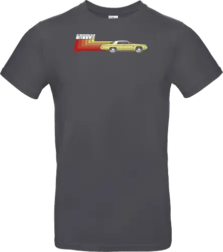 Groovy Classic - Das legendärste Auto im Horror - Evil Dead, classic car art, 80s horror, Ash Williams, Oldsmobile Delta 88, Groovy, The Evil Dead, Evil Dead 2, Army of Darkness, Ash vs Evil Dead, horror cult, vintage horror, retro horror art, Sam Raimi, Bruce Campbell, geek horror, horror movie art - Standard T-Shirt