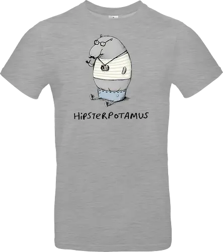 Grauer Hipster Nilpferd Brille Schnurrbart Analogkamera - Cartoon-Nilpferd, Englisches Wortspiel, Hipster-Print, Süße Tierkunst, Nilpferd-Zeichnung, Hipster-Humor-Geschenk, Hipsterpotamus, Hipster-Nilpferd, Nilpferd-Hipster, Tierwortspiel, Hipster-Humor, Süßes Nilpferd, Analoge Tierkamera, Hipster-Schnurrbart, Runde Tierbrille, Wortspiel-T-Shirt, Urbane Tierkunst, Kreativer visueller Humor, Hipster-Cartoon, Stylisches Tier - Standard T-Shirt