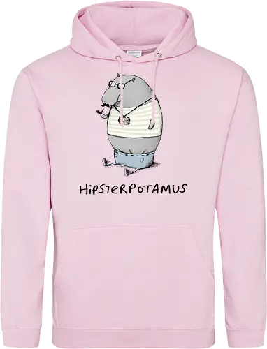 Grauer Hipster Nilpferd Brille Schnurrbart Analogkamera - Cartoon-Nilpferd, Englisches Wortspiel, Hipster-Print, Süße Tierkunst, Nilpferd-Zeichnung, Hipster-Humor-Geschenk, Hipsterpotamus, Hipster-Nilpferd, Nilpferd-Hipster, Tierwortspiel, Hipster-Humor, Süßes Nilpferd, Analoge Tierkamera, Hipster-Schnurrbart, Runde Tierbrille, Wortspiel-T-Shirt, Urbane Tierkunst, Kreativer visueller Humor, Hipster-Cartoon, Stylisches Tier - Standard Hoodie