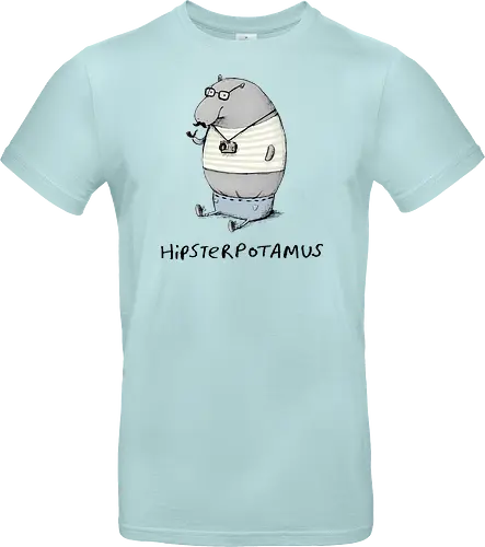 Grauer Hipster Nilpferd Brille Schnurrbart Analogkamera - Cartoon-Nilpferd, Englisches Wortspiel, Hipster-Print, Süße Tierkunst, Nilpferd-Zeichnung, Hipster-Humor-Geschenk, Hipsterpotamus, Hipster-Nilpferd, Nilpferd-Hipster, Tierwortspiel, Hipster-Humor, Süßes Nilpferd, Analoge Tierkamera, Hipster-Schnurrbart, Runde Tierbrille, Wortspiel-T-Shirt, Urbane Tierkunst, Kreativer visueller Humor, Hipster-Cartoon, Stylisches Tier - Standard T-Shirt