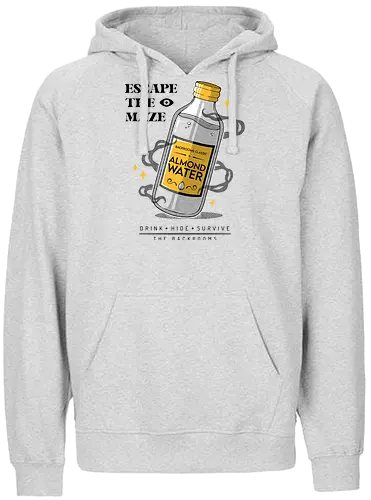 ALMOND WATER - backrooms, horror, terror, almond water, videogames, halloween - Fairtrade Hoodie