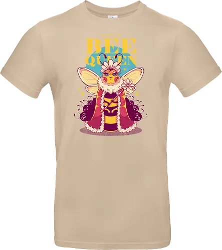 BORN TO BEE QUEEN - queen bee, honey bee, nature, girly, girl power, bee, queen, bee queen - Standard T-Shirt