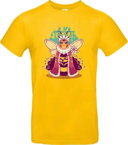 BORN TO BEE QUEEN - queen bee, honey bee, nature, girly, girl power, bee, queen, bee queen - Standard T-Shirt